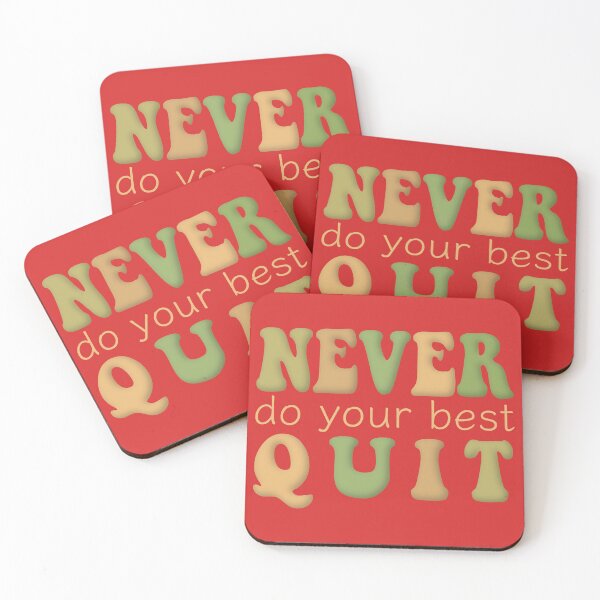 Item preview, Never Do Your Best Quit Light Green Yellow designed and sold by cashewdays.