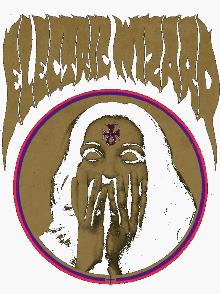 "ELECTRIC WIZARD" Sticker for Sale by hatayaasela Redbubble