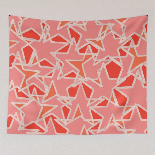 Item preview, Pink Grapefruit Stars designed and sold by OyeMoye.