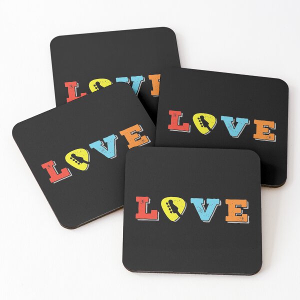 Item preview, Love Bass Guitar Pick Colorful Theme designed and sold by nightsworthy.