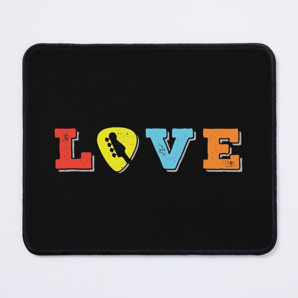 Item preview, Love Bass Guitar Pick Colorful Theme designed and sold by nightsworthy.