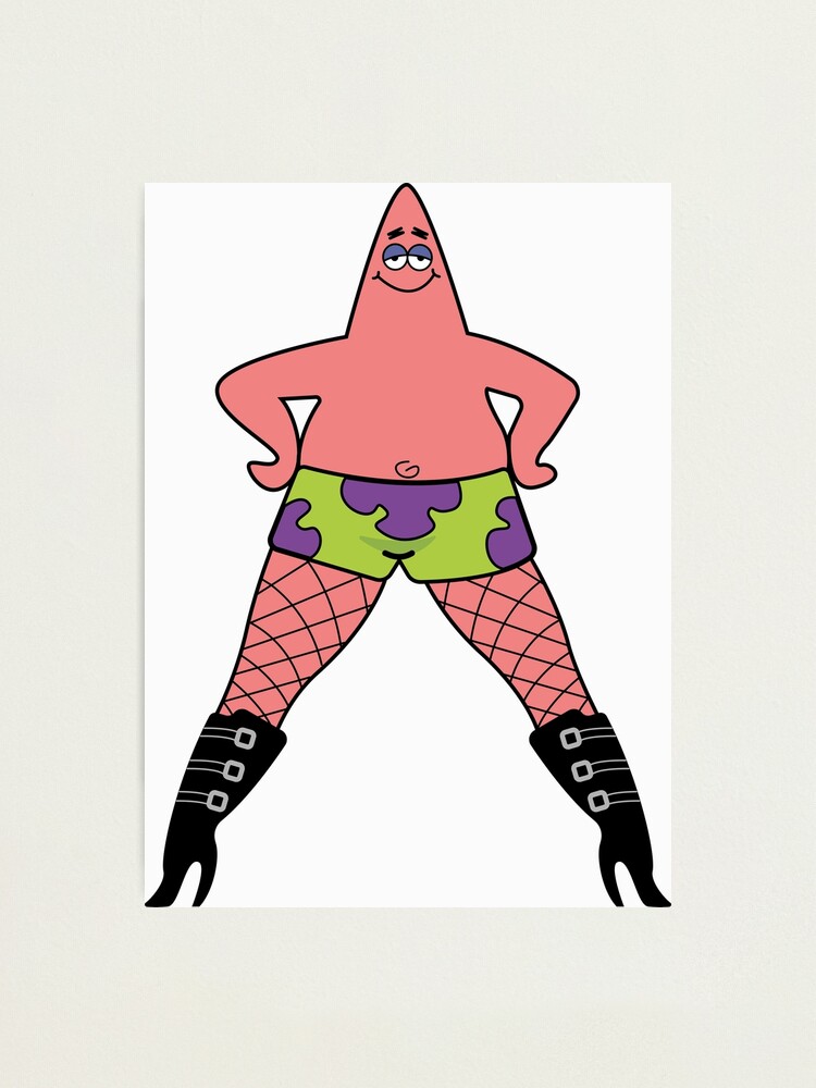 Patrick Star with boots Poster by frangipanms