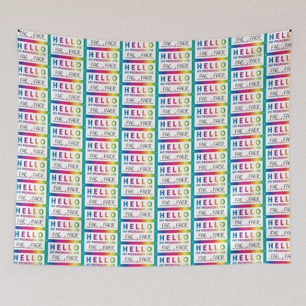 Item preview, Hello My Pronouns Are: FAE / FAER designed and sold by Lori P.