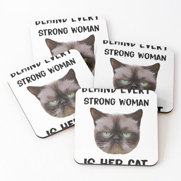 Item preview, Behind every strong woman is her cat designed and sold by KHAFiT.
