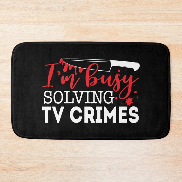 Item preview, I'm busy solving tv crimes designed and sold by pnkpopcorn.