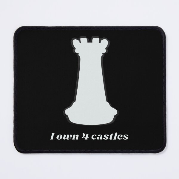 Item preview, Silver castle - I own 4 castles - Chess humour  designed and sold by AnnaBBS.