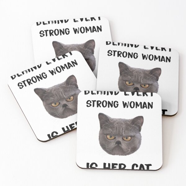 Item preview, Behind every strong woman is her cat designed and sold by KHAFiT.