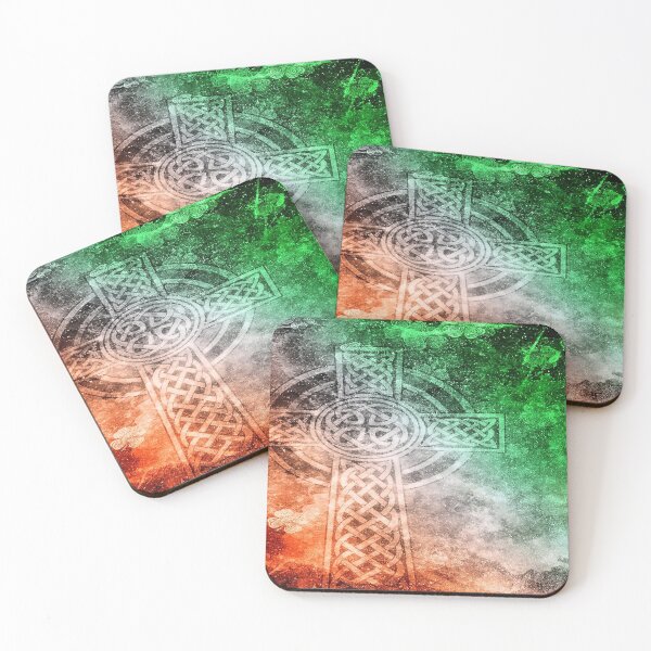 Item preview, IRISH - Cross Celtic Art Color designed and sold by SisileeGift.