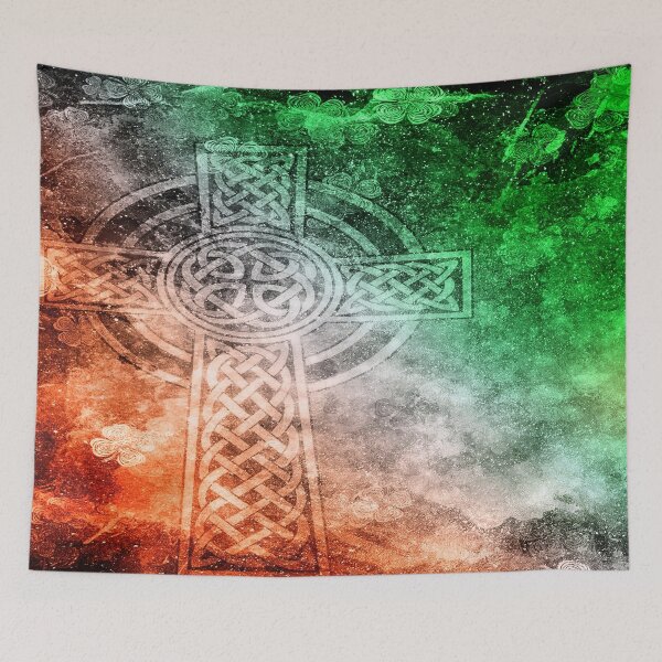 Item preview, IRISH - Cross Celtic Art Color designed and sold by SisileeGift.