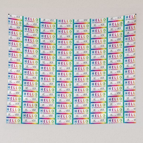 Item preview, Hello My Pronouns Are: VE / VER designed and sold by Lori P.