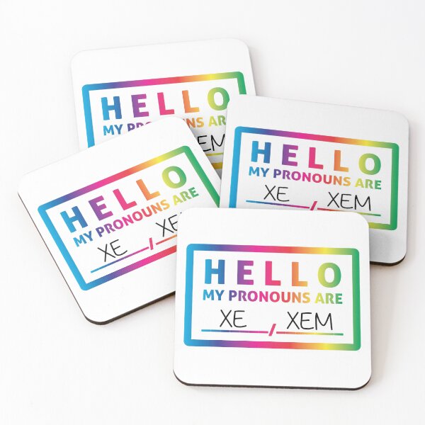 Item preview, Hello My Pronouns Are: XE / XEM designed and sold by Lori P.