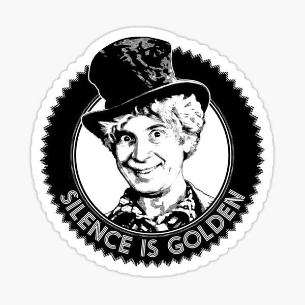Item preview, Silence is Golden designed and sold by SpruceTavern.