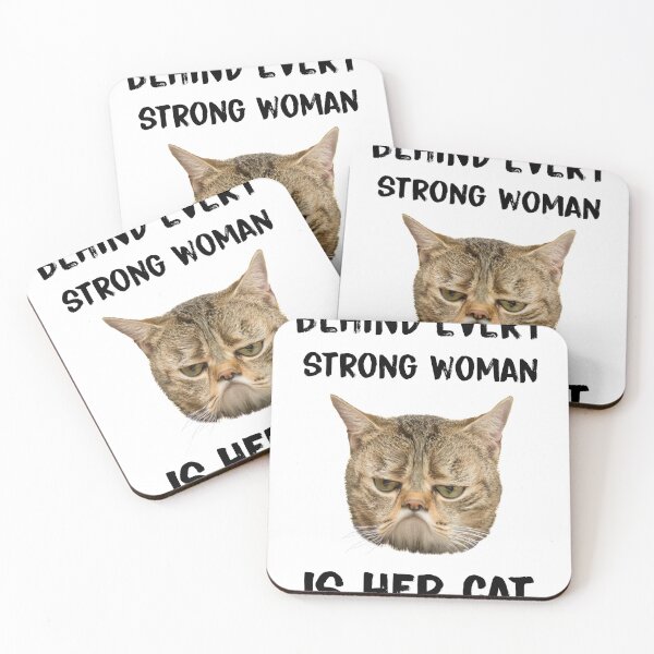Item preview, Behind every strong woman is her cat designed and sold by KHAFiT.