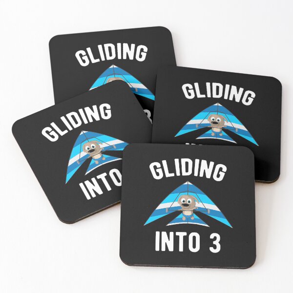 Item preview, Gliding Into 3 - Hang Glider with Puppy 3rd Birthday designed and sold by onicon.