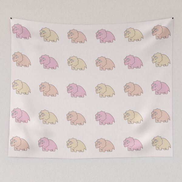 Item preview, Cute Triceratops Pattern Reds designed and sold by LexieRJ.