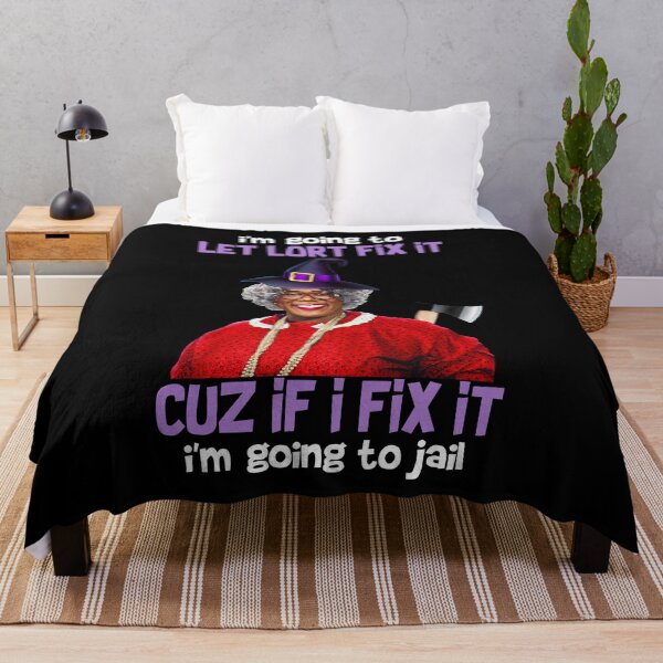 Item preview, I'm going to let lort fix it cuz if i fix it i'm going to jail Tyler Perry funny T-shirt Jesus shirt christian cross  Tshirt Tyler Perry pastor Madea Tyler Perry Quote graphic shirt designed and sold by Joseph Roberts.