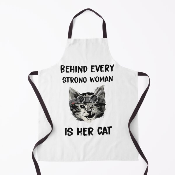 Item preview, Behind every strong woman is her cat designed and sold by KHAFiT.