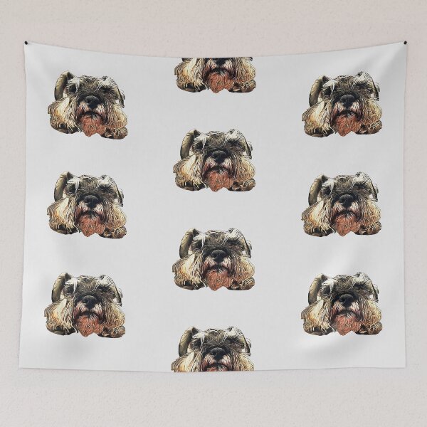 Item preview, Mini Schnauzer Sleepy Paws designed and sold by ElegantCat.
