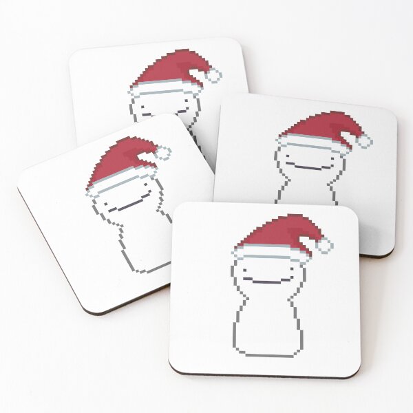 Item preview, dream smp christmas fanart merch dream blob - santa hat designed and sold by sezalilly.