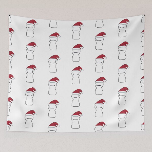 Item preview, dream smp christmas fanart merch dream blob - santa hat designed and sold by sezalilly.