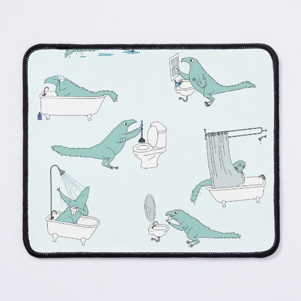 Item preview, Bathroom Dinosaur Pattern designed and sold by Vincent Briggs.