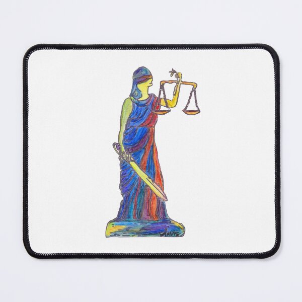 Item preview, Lady Justice watercolor 122917 designed and sold by mandalafractal.