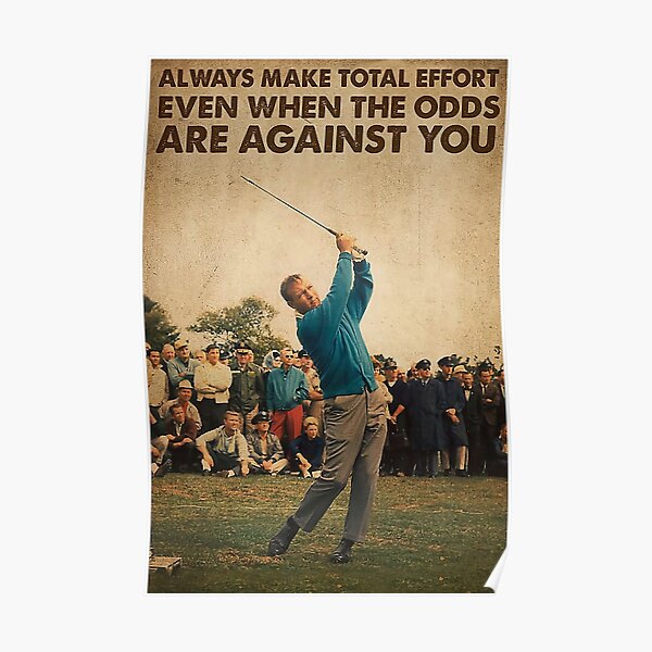 Golf Make Total Effort Poster