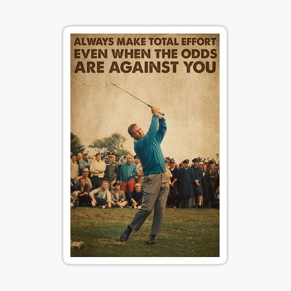 Golf Make Total Effort Sticker