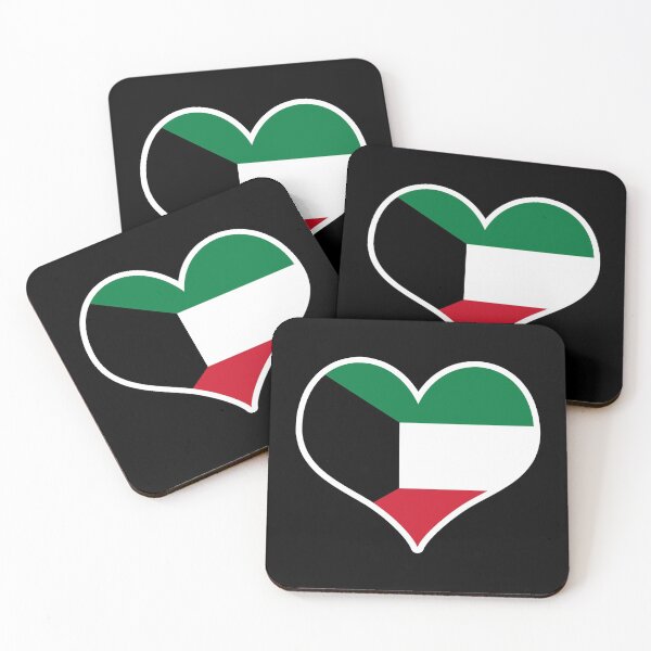 Item preview, Kuwait Flag Heart designed and sold by PKHalford.