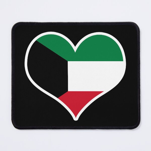 Item preview, Kuwait Flag Heart designed and sold by PKHalford.