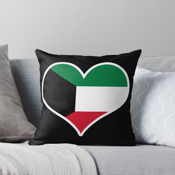 Item preview, Kuwait Flag Heart designed and sold by PKHalford.