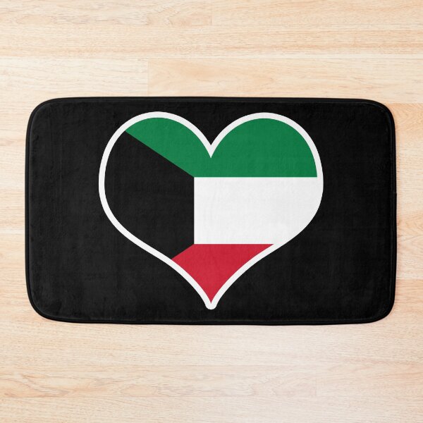 Item preview, Kuwait Flag Heart designed and sold by PKHalford.