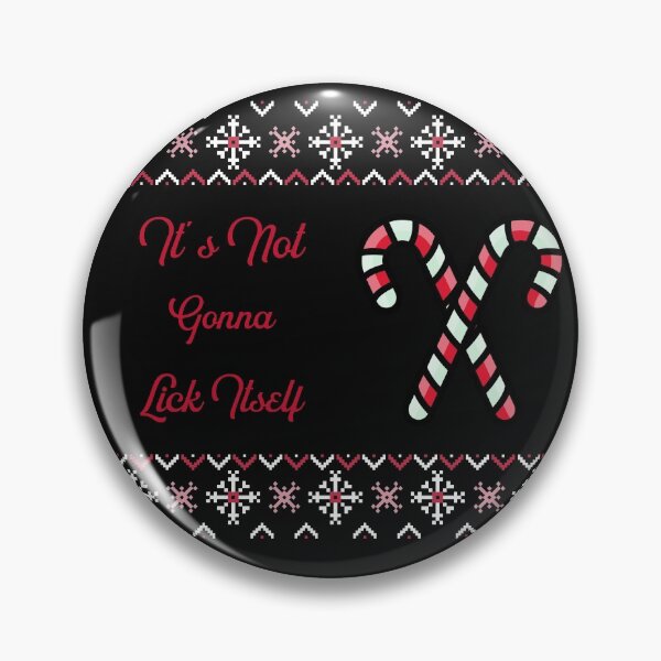 Item preview, It's Not Gonna Lick Itself, Funny Christmas Ugly Sweater, Candy Cane designed and sold by DiscGolfTees.