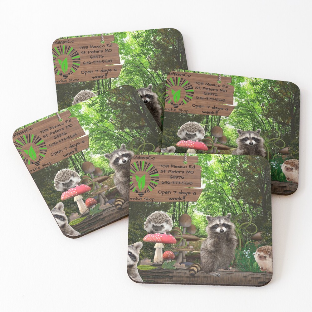 Item preview, Coasters (Set of 4) designed and sold by MoGlassCo.
