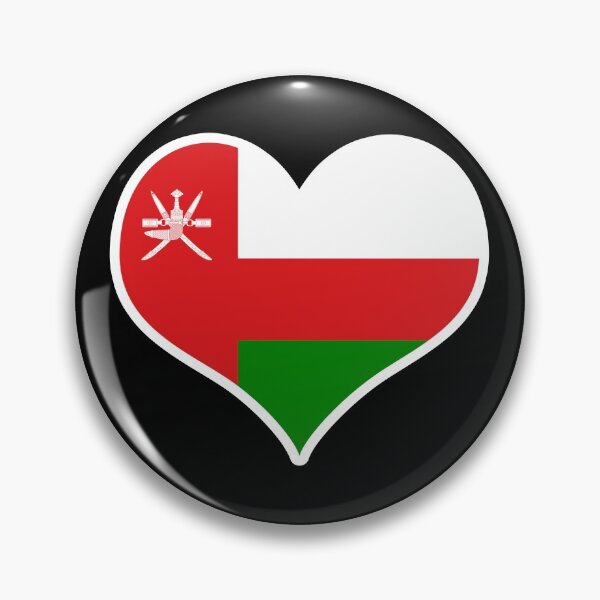 Item preview, Oman Flag Heart designed and sold by PKHalford.
