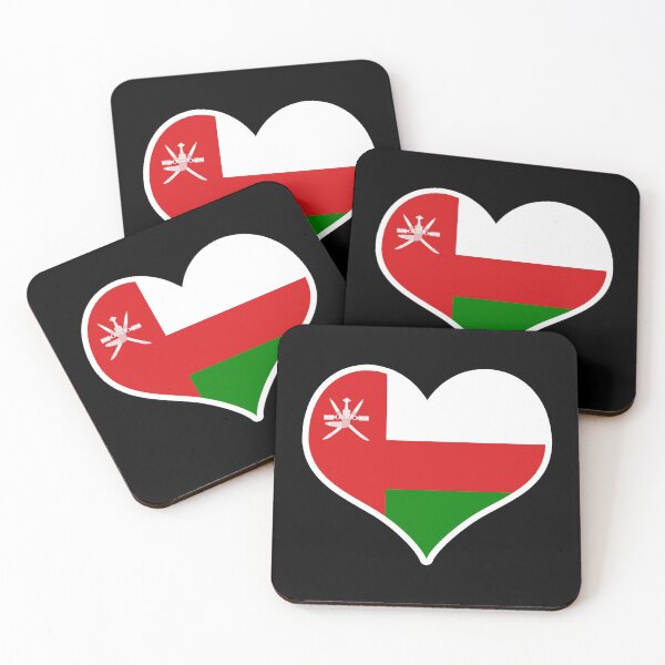 Item preview, Oman Flag Heart designed and sold by PKHalford.