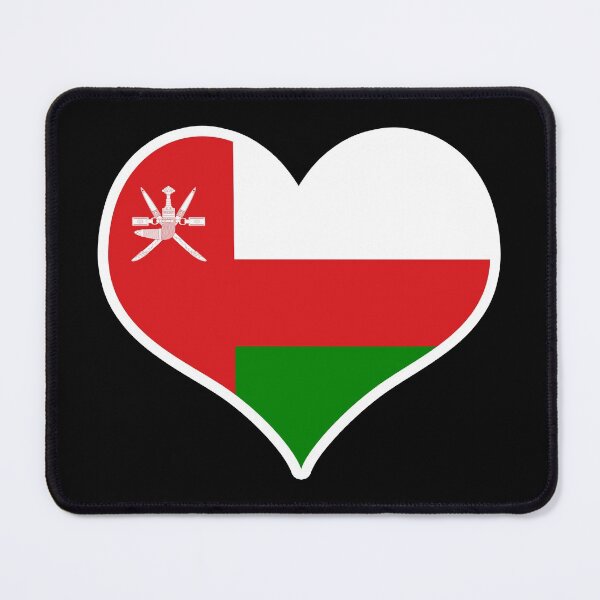 Item preview, Oman Flag Heart designed and sold by PKHalford.
