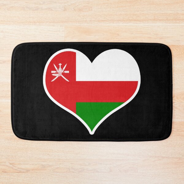 Item preview, Oman Flag Heart designed and sold by PKHalford.