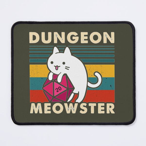 Item preview, Dungeon Meowster Funny DnD Tabletop Gamer Cat D20   designed and sold by DaisyShahy.