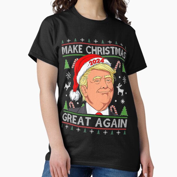 Item preview, Funny Trump 2024 Make Christmas Great Again Ugly Sweater T-Shirt designed and sold by SavageSuarez.