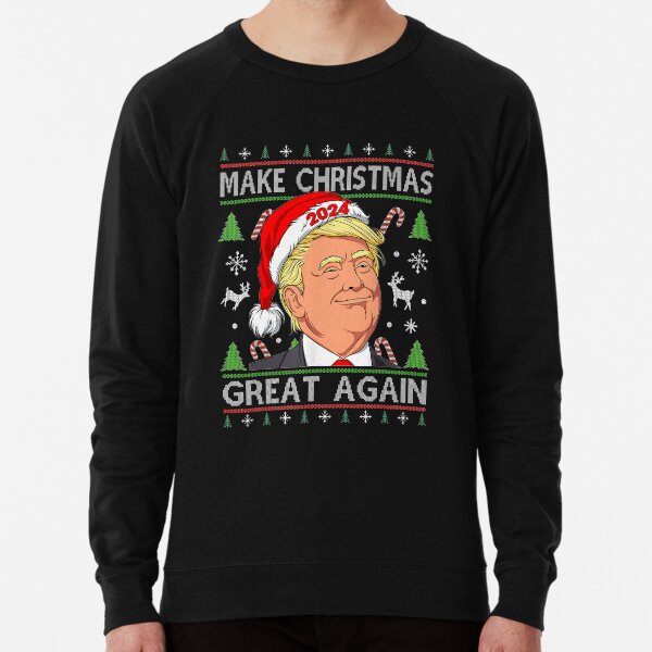 Item preview, Funny Trump 2024 Make Christmas Great Again Ugly Sweater T-Shirt designed and sold by SavageSuarez.