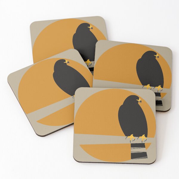 Item preview, Zone-tailed Hawk (Buteo albonotatus) - Texas Threatened Bird designed and sold by Juliet Whitsett.