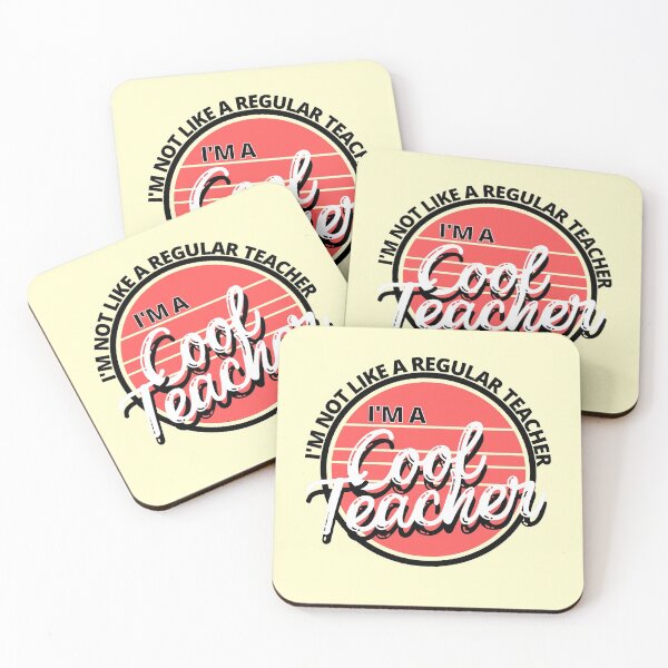 Item preview, I'm Not Like a Regular Teacher I'm a Cool Teacher Retro V2 - by Boo-da-chay designed and sold by Boo-da-chay.