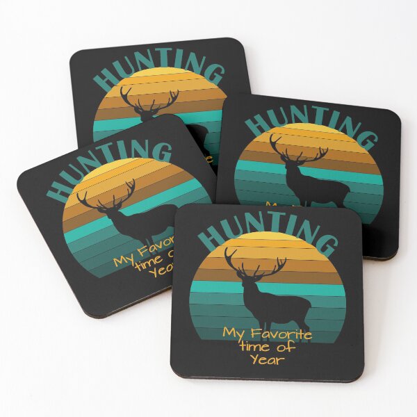 Item preview, Hunting My Favorite Time of Year, Retro Sunset Deer Silhouette designed and sold by Itaya Art.
