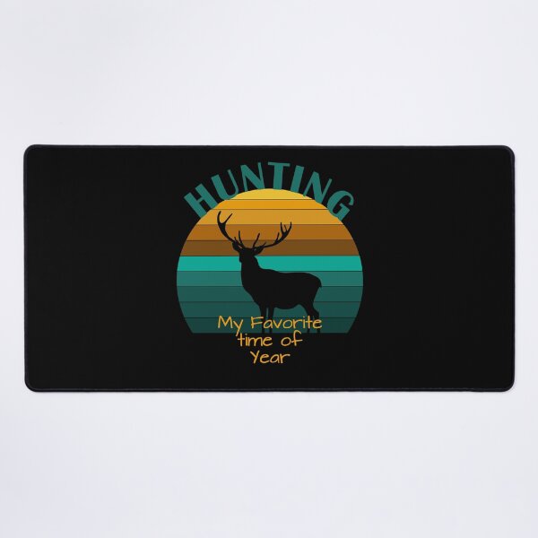 Item preview, Hunting My Favorite Time of Year, Retro Sunset Deer Silhouette designed and sold by Itaya Art.
