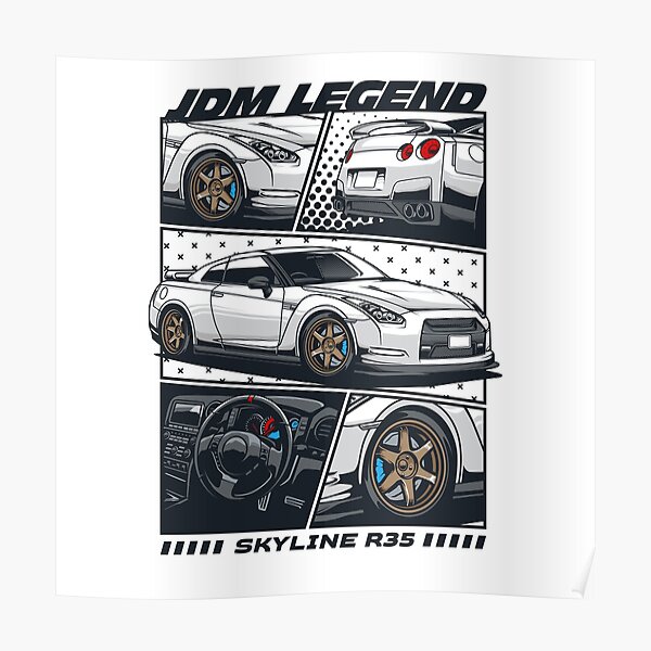 Gtr R35 Posters Redbubble