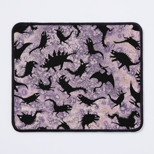 Item preview, Chaos dinosaur pattern on purple textured background designed and sold by Vincent Briggs.