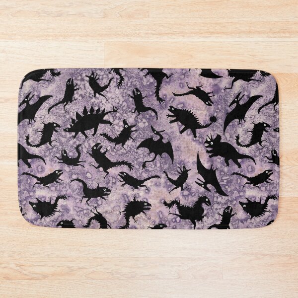 Item preview, Chaos dinosaur pattern on purple textured background designed and sold by Vincent Briggs.