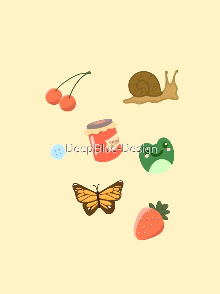 Thumbnail 4 of 4, Samsung Galaxy Phone Case, Cottagecore Sticker Pack designed and sold by DeepBlue-Design.