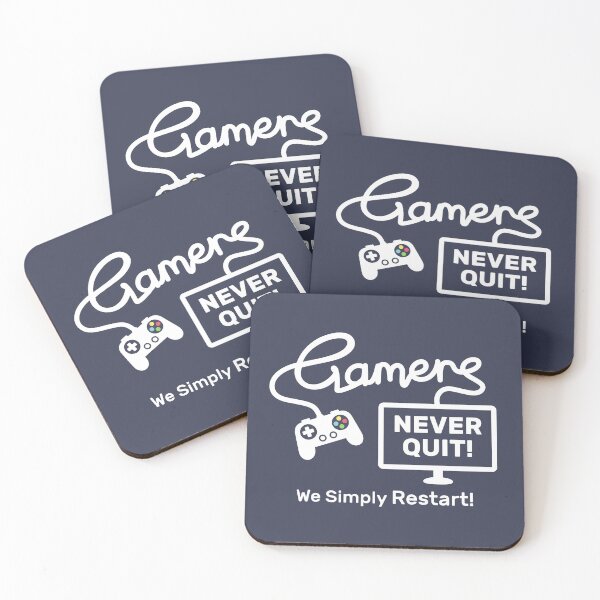 Item preview, Funny Gamer Quote Gamers Never Quit designed and sold by rustydoodle.